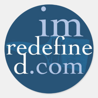 URL Brush Sticker, Klein Ronde Sticker