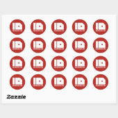 URL-Sticker Ronde Sticker (Vel)