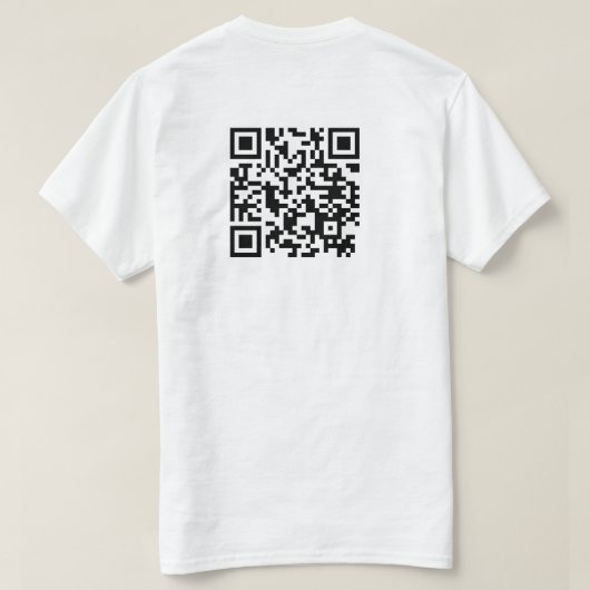 URL toevoegen aan QR-code T-shirt (Design achterkant)