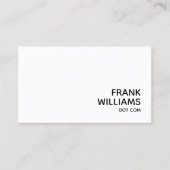 URL voor de zwarte en witte persoonlijke website Visitekaartje (Voorkant)