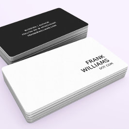 URL voor de zwarte en witte persoonlijke website Visitekaartje