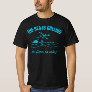 Urlaub am Meer-Spruch T-shirt