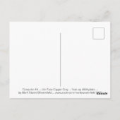 Urn Face Copper Grey Computer Art Briefkaart (Achterkant)