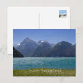 Urnersee Summer Uitzicht, Zwitserland Briefkaart (Voorkant / Achterkant)