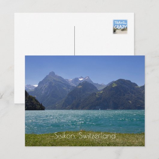 Urnersee Summer Uitzicht, Zwitserland Briefkaart (Voorkant / Achterkant)