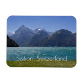 Urnersee Summer Uitzicht, Zwitserland Magneet (Horizontaal)