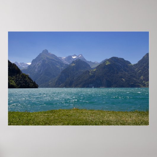 Urnersee Summer Uitzicht, Zwitserland Poster (Voorkant)