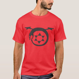 uroboraat (rood) t-shirt