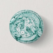 uroboro alquimico ronde button 3,2 cm (Voorkant)