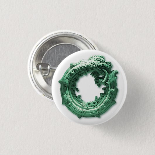 uroboro Quetzalcóatl Ronde Button 3,2 Cm (Voorkant /achterkant)