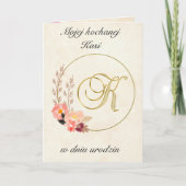 Urodziny - Gepersonaliseerde Poolse verjaardagskaa Kaart (Voorkant)