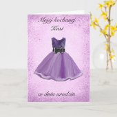 Urodziny - Gepersonaliseerde Poolse verjaardagskaa Kaart (Gele Bloem)