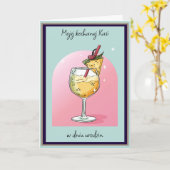 Urodziny - Gepersonaliseerde Poolse verjaardagskaa Kaart (Gele Bloem)