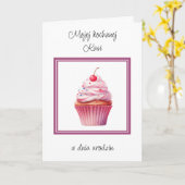 Urodziny - Gepersonaliseerde Poolse verjaardagskaa Kaart (Gele Bloem)