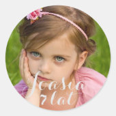 Urodziny Poolse Birthday Gift Poland polski foto Ronde Sticker (Voorkant)