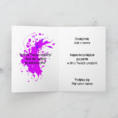 Urodziny - Poolse verjaardagskaart voor haar Kaart (Binnen)