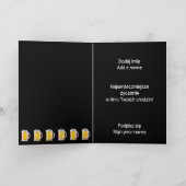 Urodziny - Poolse verjaardagskaart voor hem Kaart (Binnen)