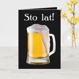 Urodziny - Poolse verjaardagskaart voor hem Kaart