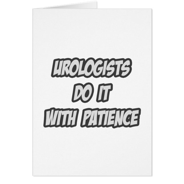 Urologen doen het met geduld (Voorkant)