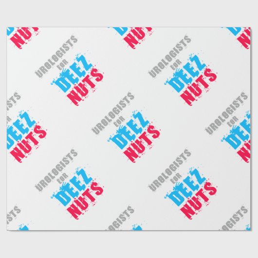 Urologen voor Deez Nuts Cadeaupapier (Vlak)