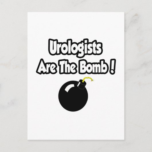 Urologen zijn de bom! briefkaart (Voorkant)