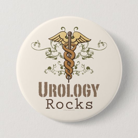 Urologie Rocks Urologistische Button (Voorkant)