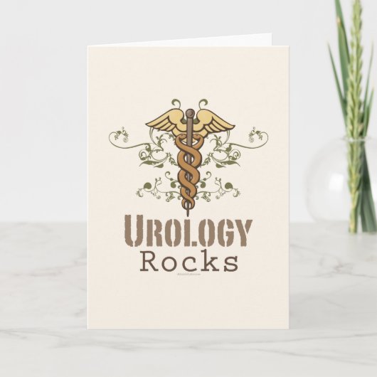 Urologie Rocks Uroloog Wenskaart Kaart (Voorkant)