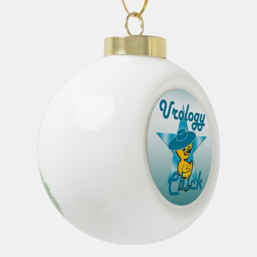 Urology Chick #7 Keramische Bal Ornament (Links)