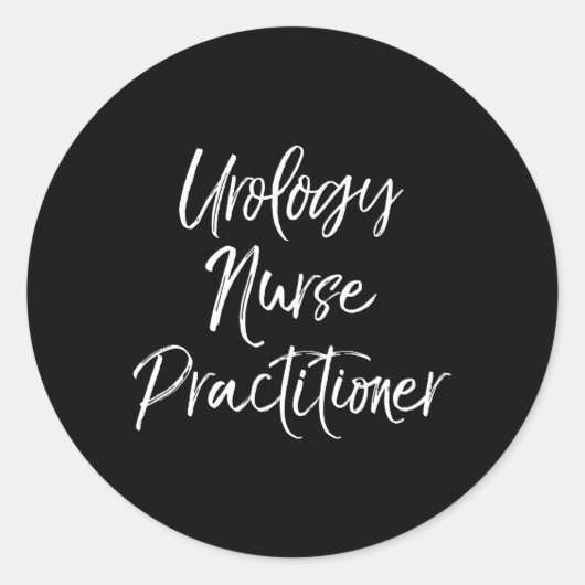 Urology Nurse Practitioner Appreciek Week Ronde Sticker (Voorkant)