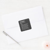 Uroloog definitie grappige urologie vierkante sticker (Envelop)