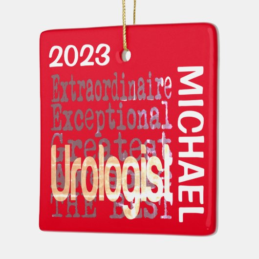 Uroloog Extraordinaire CUSTOM Keramisch Ornament (Links)