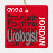 Uroloog Extraordinaire CUSTOM Keramisch Ornament (Voorkant)
