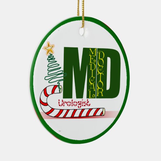 Uroloog MERRY CHRISTMAS DOCTOR PHYSICIAN Keramisch Ornament (Rechts)