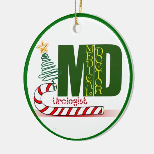 Uroloog MERRY CHRISTMAS DOCTOR PHYSICIAN Keramisch Ornament (Links)