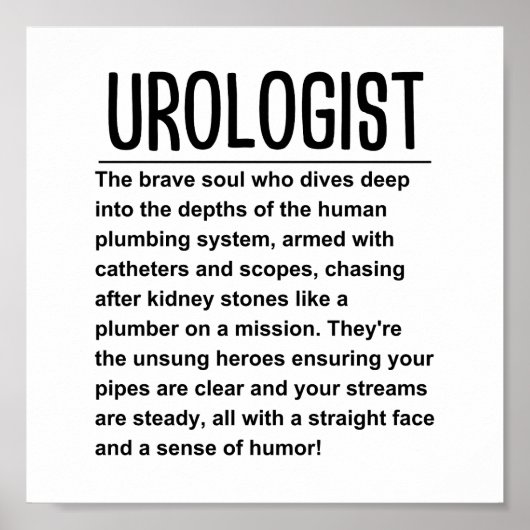 Uroloog Poster (Voorkant)