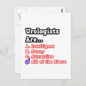 Uroloog Quiz...Joke Briefkaart (Voorkant / Achterkant)
