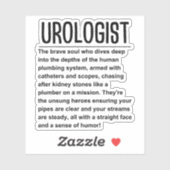 Uroloog Sticker (Vel)