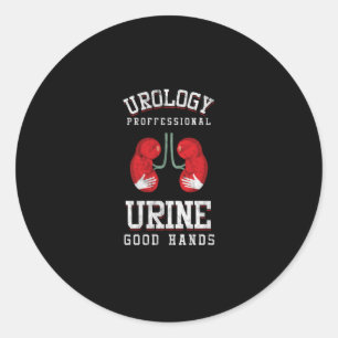Uroloog Urine Goede Handen Urologie Puns Urologie Ronde Sticker