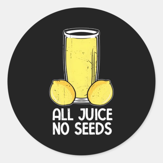 Uroloog Vasectomie Alle Sap Geen Zaden Ronde Sticker (Voorkant)