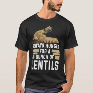 Uromastyx altijd hongerig Dabb hagedis T-shirt