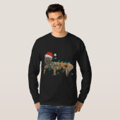 Uromastyx Kerstverlichting Santa Hoed Dabb Lizard T-shirt (Voorkant volledig)