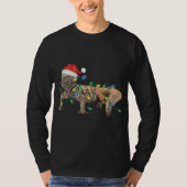 Uromastyx Kerstverlichting Santa Hoed Dabb Lizard  T-shirt (Voorkant)