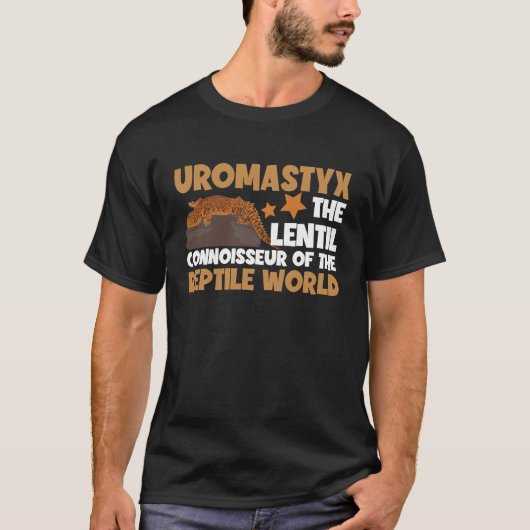 Uromastyx Lentil Connoisseur Dabb Lizard T-shirt (Voorkant)