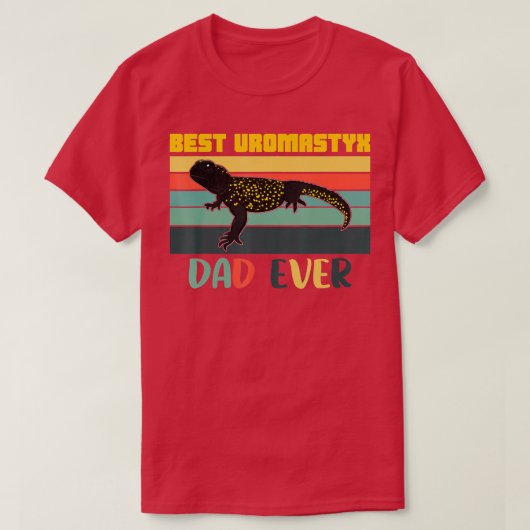 Uromastyx reptile lizard pet terrariumbiologie t-shirt (Design voorkant)