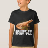 Uromastyx respecteert de Spiny Tail Funny Pet Dabb T-shirt (Voorkant)