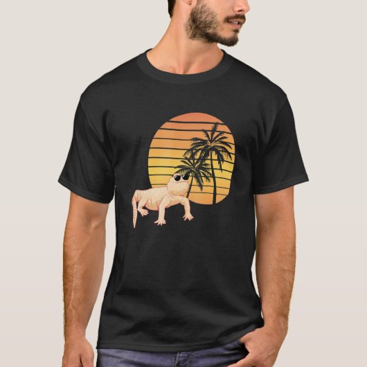 Uromastyx Summer Sunset Uromastyx Desert Agame Pe T-shirt (Voorkant)