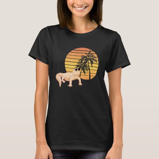 Uromastyx Summer Sunset Uromastyx Desert Agame Pe T-shirt (Voorkant)