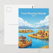 Uros Drijvende Eilanden Peru Briefkaart (Voorkant / Achterkant)