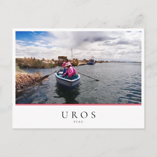 Uros eilanden aan het Titicacameer, Peru Briefkaart (Voorkant)