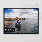 Uros op het meer van Titicaca, briefkaart van het  (Voorkant)